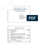 Turbo and LDPC Codes: Implementation, Simulation, and Standardization