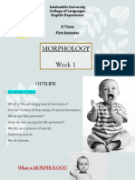 WEEK 1 (Morphology - Binin) PDF