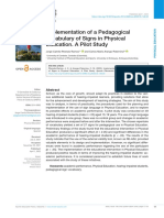 Implementation of A Pedagogical Vocabulary of Signs in Physical Education. A Pilot Study