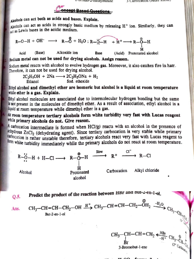 Alcohols Phenols Carboxylic Acids | PDF | Acid | Ether