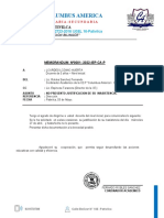 Memorandum - Amonestacion A Los Docentes 2022