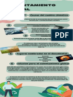 Soft Green Illustrated Global Warming Solution Infographic