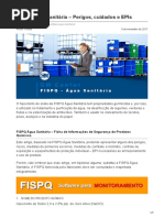 FISPQ Água Sanitária Perigos Cuidados e EPIs