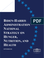National Strategy On Hunger Nutrition and Health