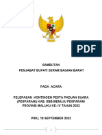 2022 Sambutan Pelepasan Kontingen Pesparani Edit