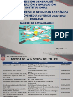 Agenda Taller PDUA-EMS 2022-2023. DGPEI 1-Jun-2022