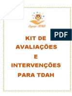 Kit de Avaliações e Intervenções para Tdah