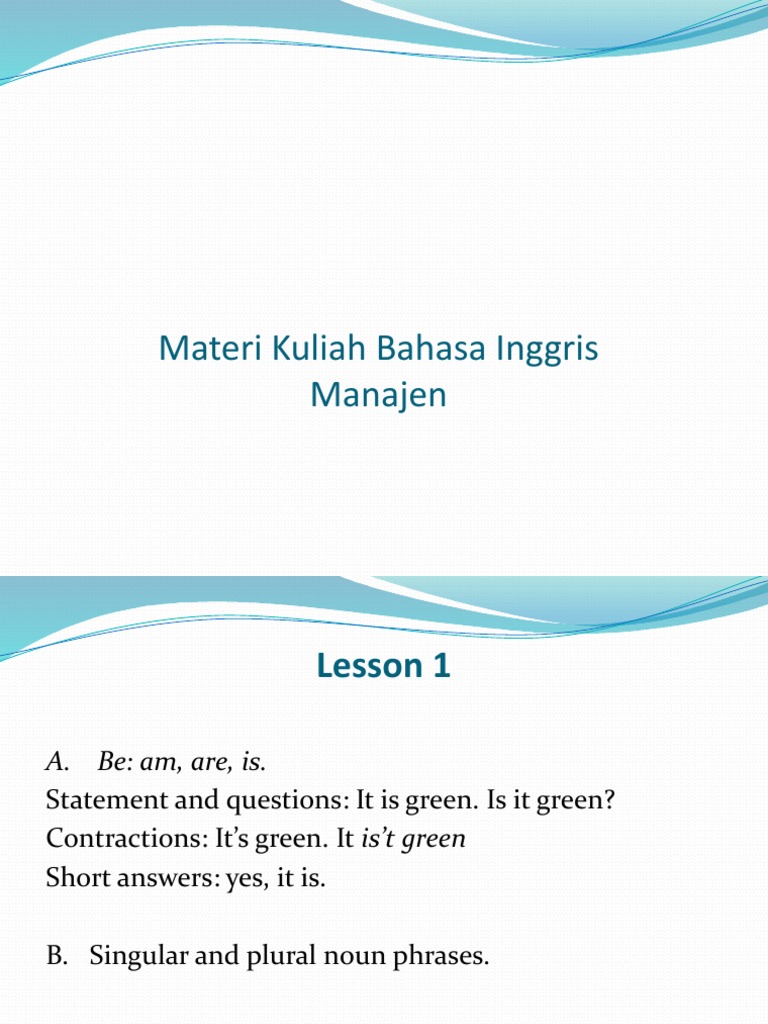 English Language Course Material | PDF | Grammatical Number | Verb