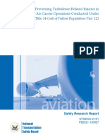 NR 00 - Prevenção de Lesões Relacionadas À Turbulência em Operações de Transportadoras Aéreas