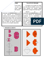 Taller de Origami para Niños y Plastilina Guía 1