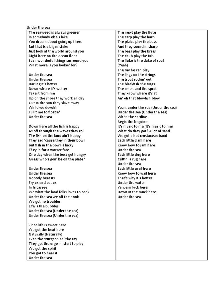 bottom of the sea lyrics lucero