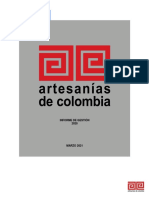 Informe de gestión 2020 Artesanías de Colombia