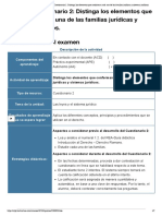 Cuestionario 2 - Distinga Los Elementos Que Conforman Cada Una de Las Familias Jurídicas y Sistemas Jurídicos - RESUELTO3