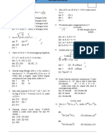 Prediksi UTBK TKA Saintek 2020 - Matematika Saintek