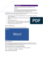 An Introduction To MS Word