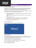 An Introduction To MS Word