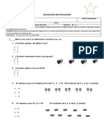 Prueba 1 Multiplicacion Tabla Del 2 y Del 3