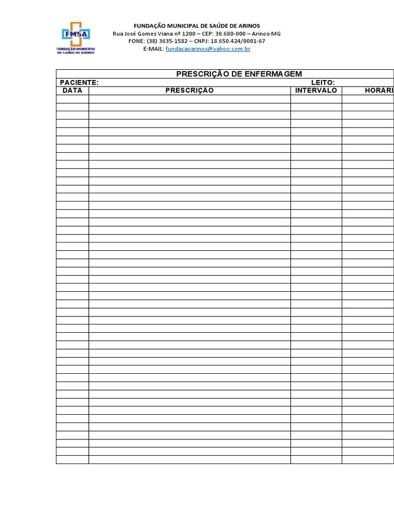 Prescrição de Enfermagem | PDF