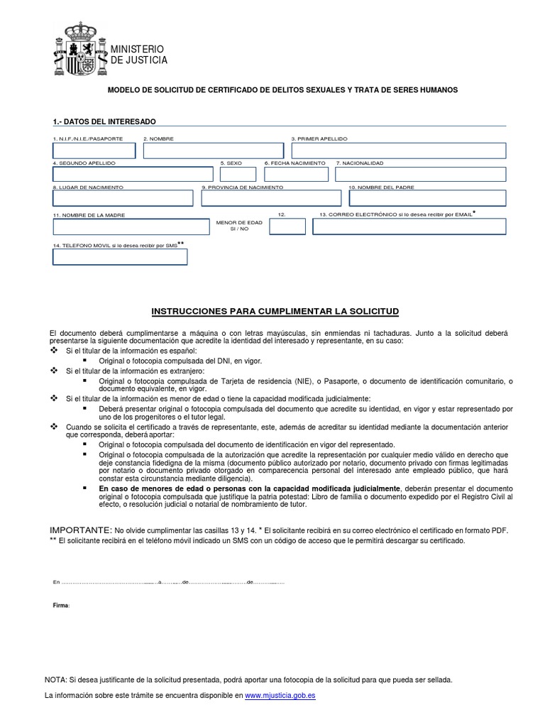 Certificado Delitos Sexuales PDF Privacidad de la información Gobierno