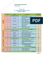 Class - Iii Syllabus For Periodic Test: I: SESSION: 2020-21