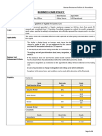 Business Cards Policy 01.04.18 Ver 2.0