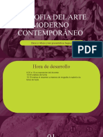 Filosofia Del Arte Moderno y Contemporaneo