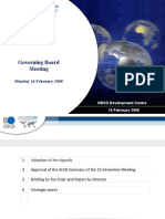 OECD Development Centre Governing Board Meeting Agenda