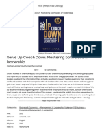 Serve Up Coach Down - Mastering Both Sides of Leadership - Nathan Jamail - Download