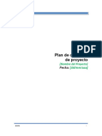 Informatica Plan de Direccion de Proyecto Plantilla