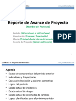 Informatica Plantilla Reporte de Avance de Proyecto
