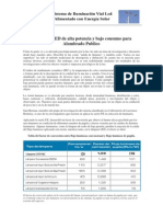 Sistema de Iluminación Vial SOLAR-LED