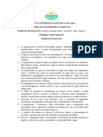 Fisiologia Vegetal: Resolução de exercícios sobre movimento da água e fotossíntese em plantas