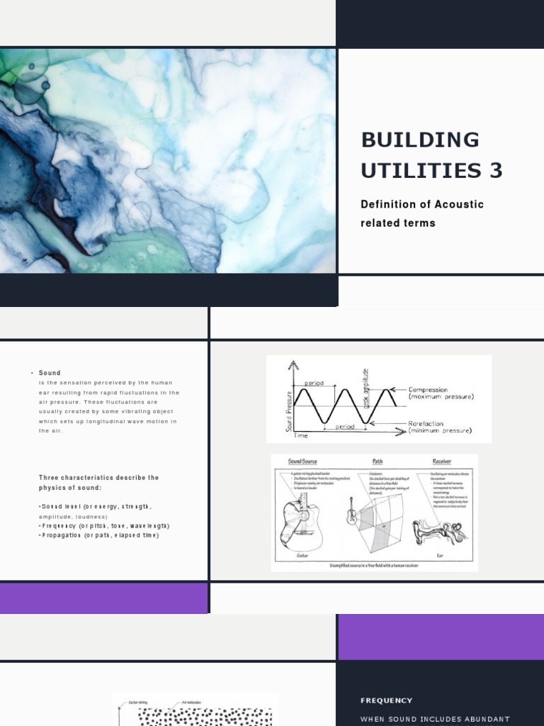 Building Utilities 3 Definition of Acoustic Related Terms PDF