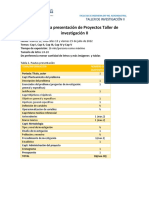 Pautas para Presentacion de Proyectos