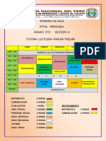 Horario 5to Grado A Con Refuerzo Escolar