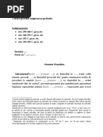 Cerere privind asigurarea probelor