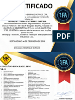 Certificado NR 11 Douglas 05.12