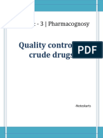 Chapter 3 Quality Control of Crude Drugs Adulteration Evaluation of Crude Drugs