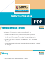 Delegated Legislation - Concept