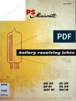 Philips Miniwatt Battery Receiving Tubes