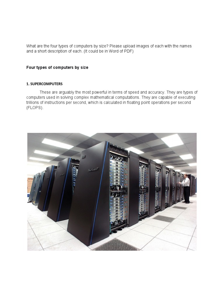 The Four Types of Computers by Size: Supercomputers, Mainframes ...