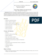 Lineamientos para Informe de Laboratorio