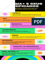 Infográfico Informativo Curiosidades Orgulho LGBTQ Colorido Ousado e Chamativo