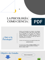 La Psicología Como Ciencia