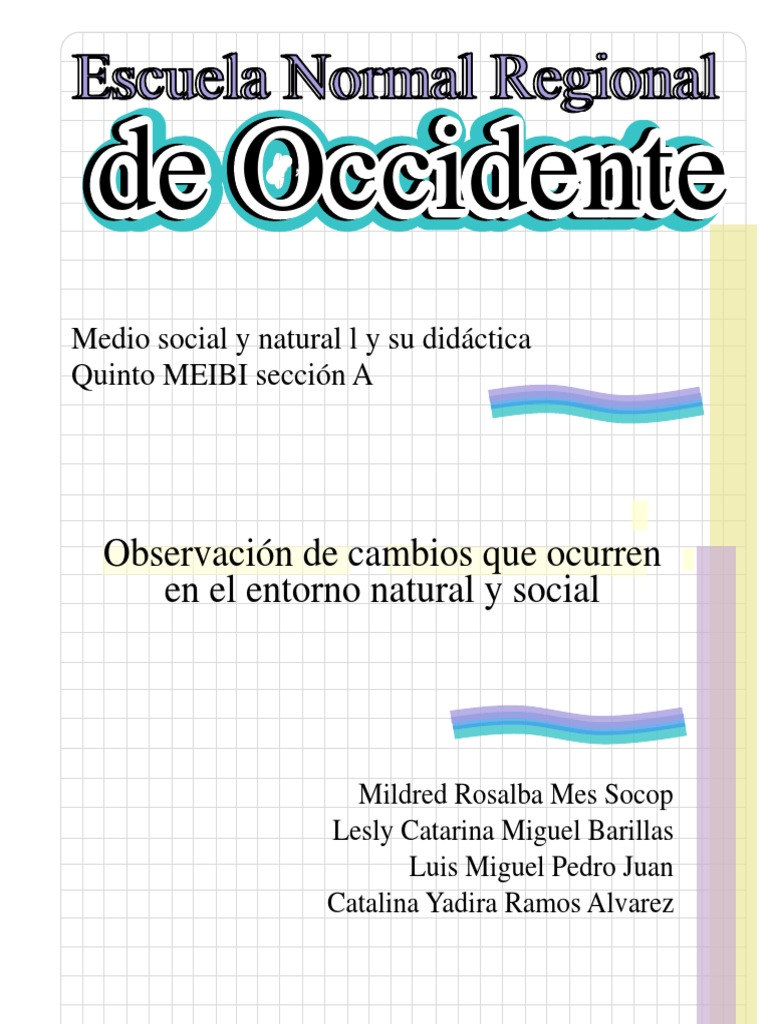 Cambios en el Entorno Natural y Social | PDF | Naturaleza | Entorno natural