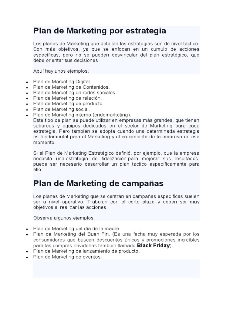 Estrategias Clave para un Plan de Marketing | PDF | Marketing | Mercado ...