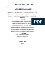 INFORME DE EDUCACION TEMPRANA 01