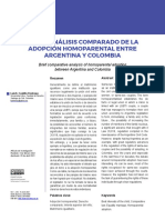 La legislación colombiana en materia de adopción homoparental reconoce lo