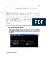 Aula Pratica 2 Configurações de Rede Ethernet Com Protocolo TCP - IP