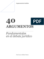 40 Argumentos Fundamentales en El Debate Jurídico